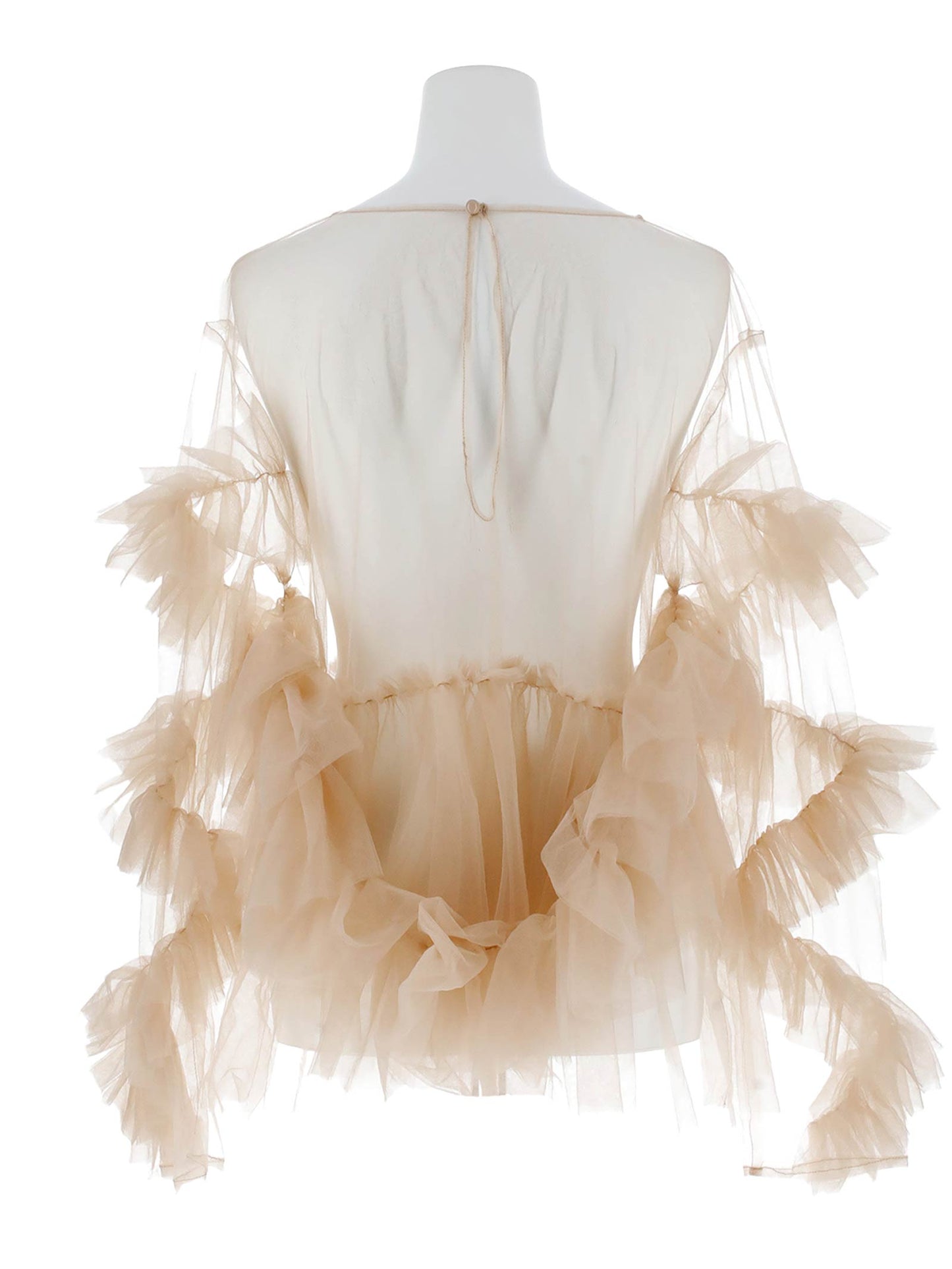 frill tule tops / 【予約:6月中旬より順次発送】フリルチュールトップス