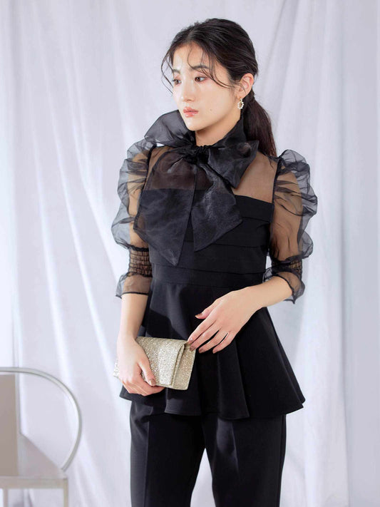 ribon organdy set up / リボンオーガンジーセットアップ