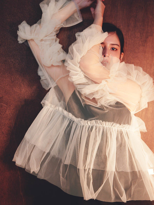 frill tule tops