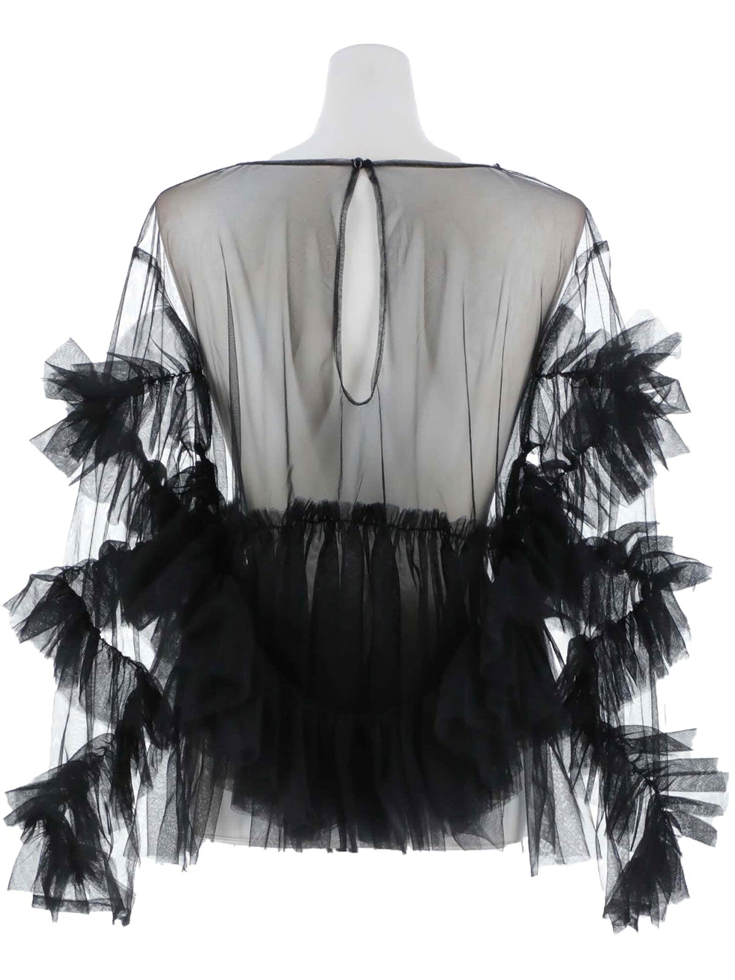 frill tule tops / 【予約:6月中旬より順次発送】フリルチュールトップス
