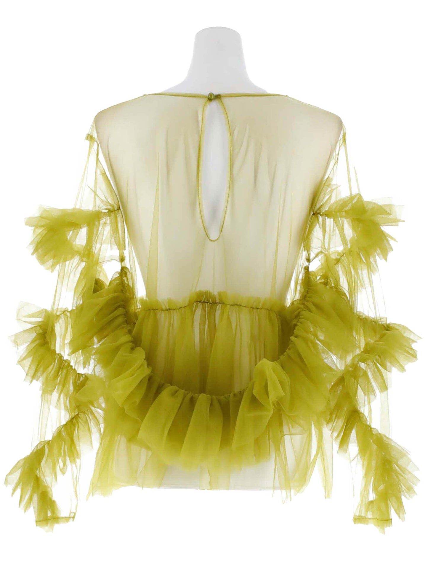 frill tule tops / 【予約:6月中旬より順次発送】フリルチュールトップス