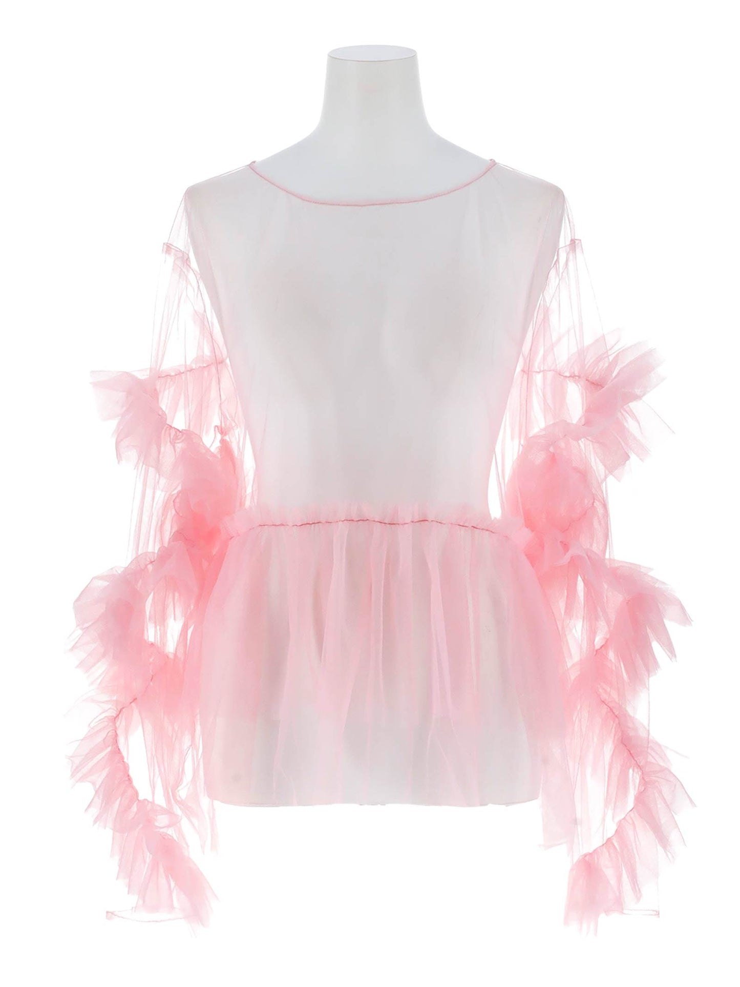 frill tule tops / 【予約:6月中旬より順次発送】フリルチュールトップス