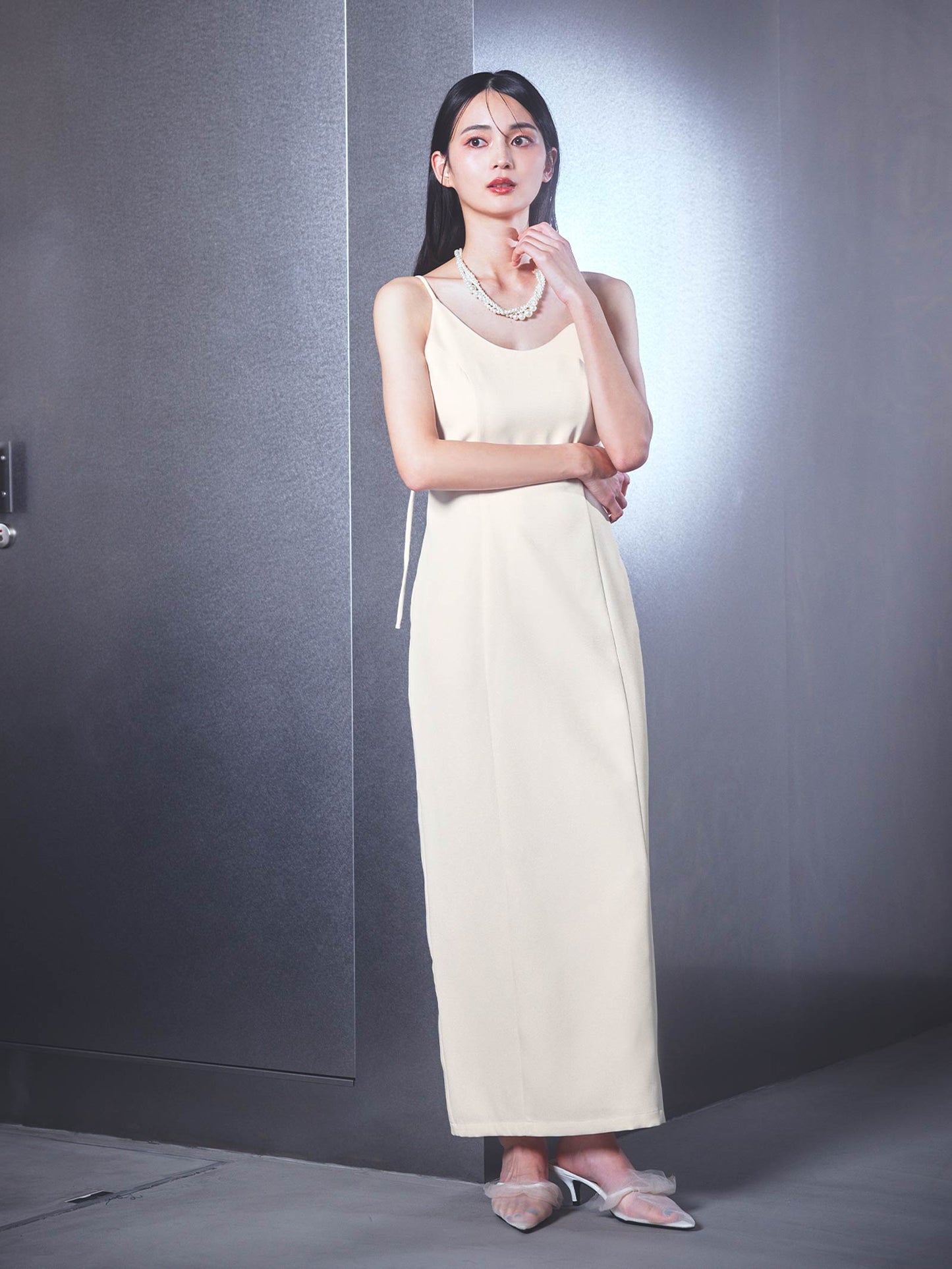 asymmetry cami onepiece / アシンメトリーキャミワンピース