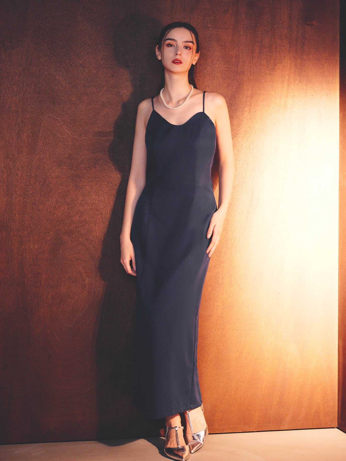 asymmetry cami onepiece / アシンメトリーキャミワンピース