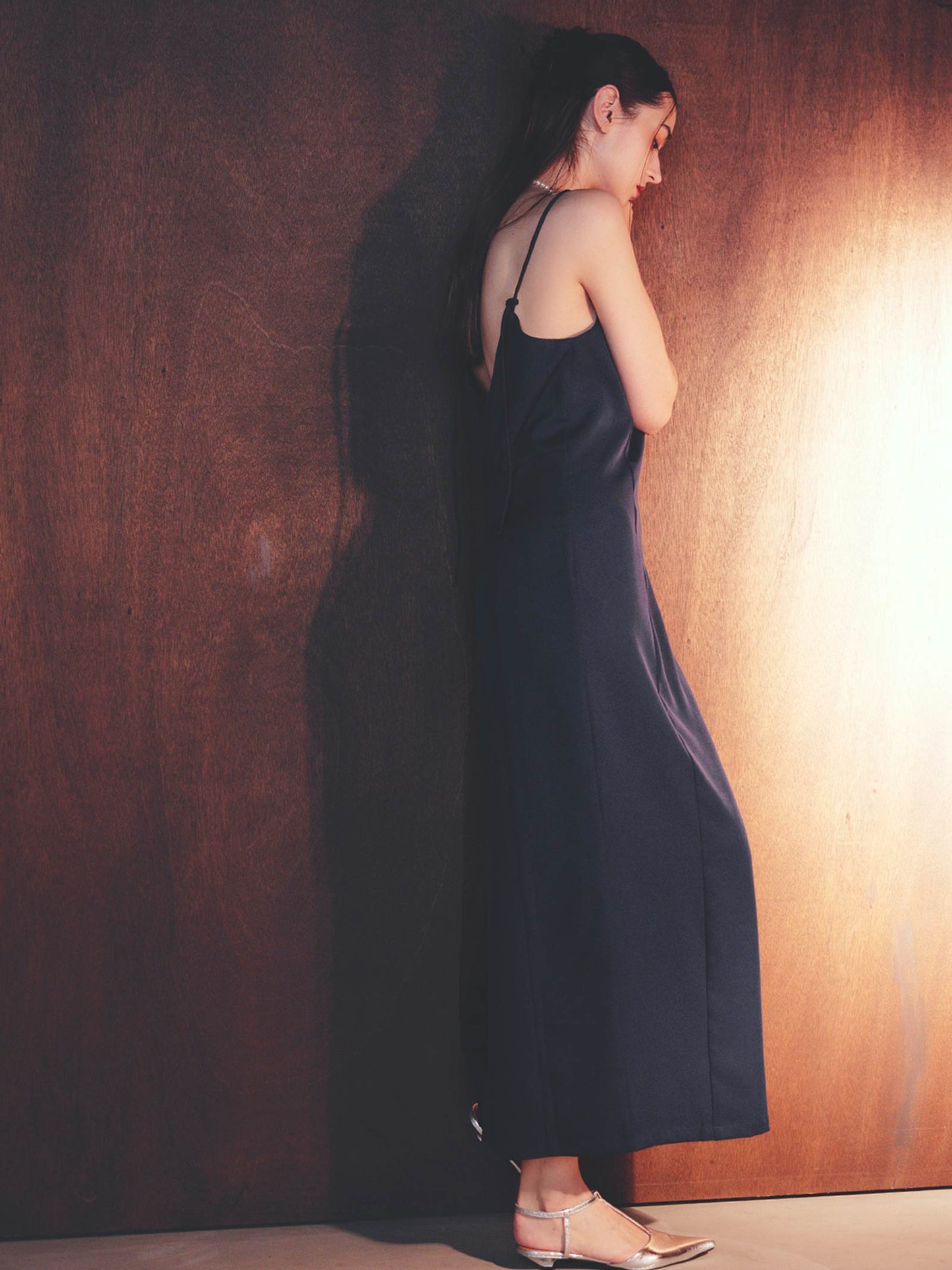 asymmetry cami onepiece / アシンメトリーキャミワンピース