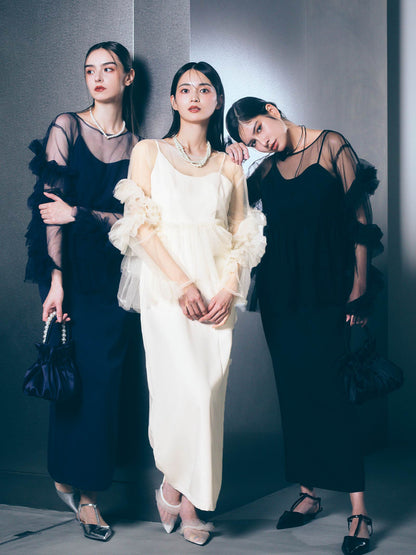 asymmetry cami onepiece / アシンメトリーキャミワンピース
