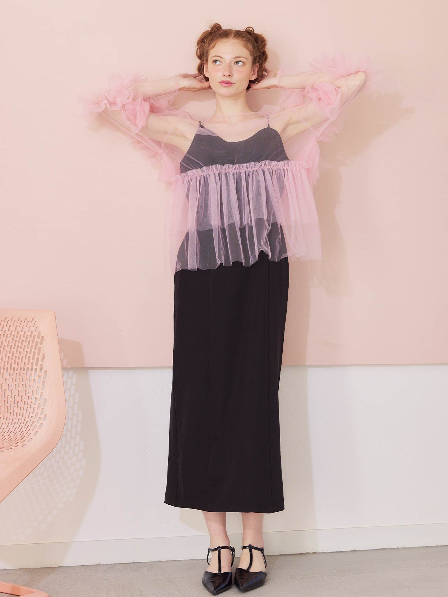 asymmetry cami onepiece / アシンメトリーキャミワンピース
