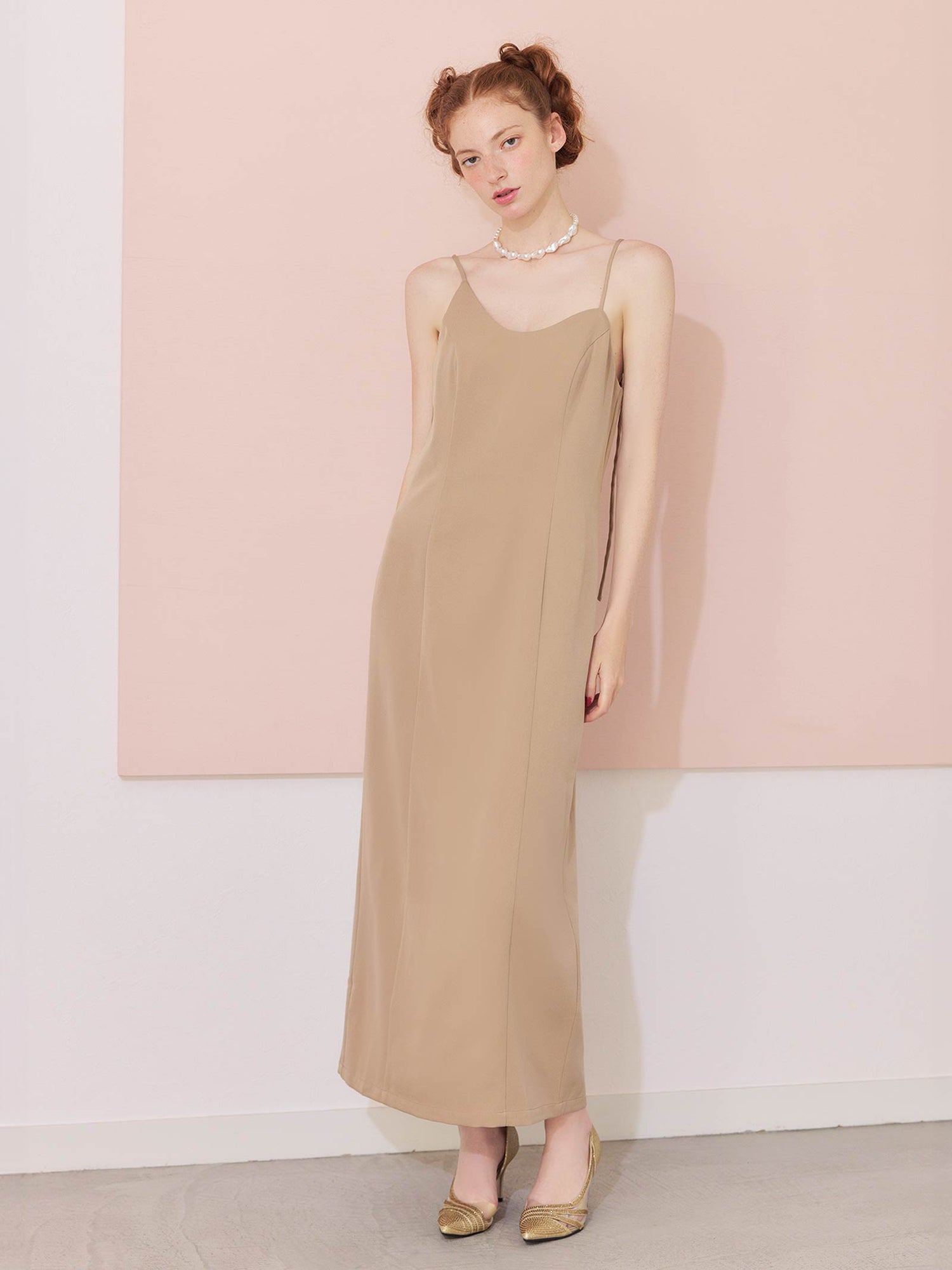 asymmetry cami onepiece / アシンメトリーキャミワンピース