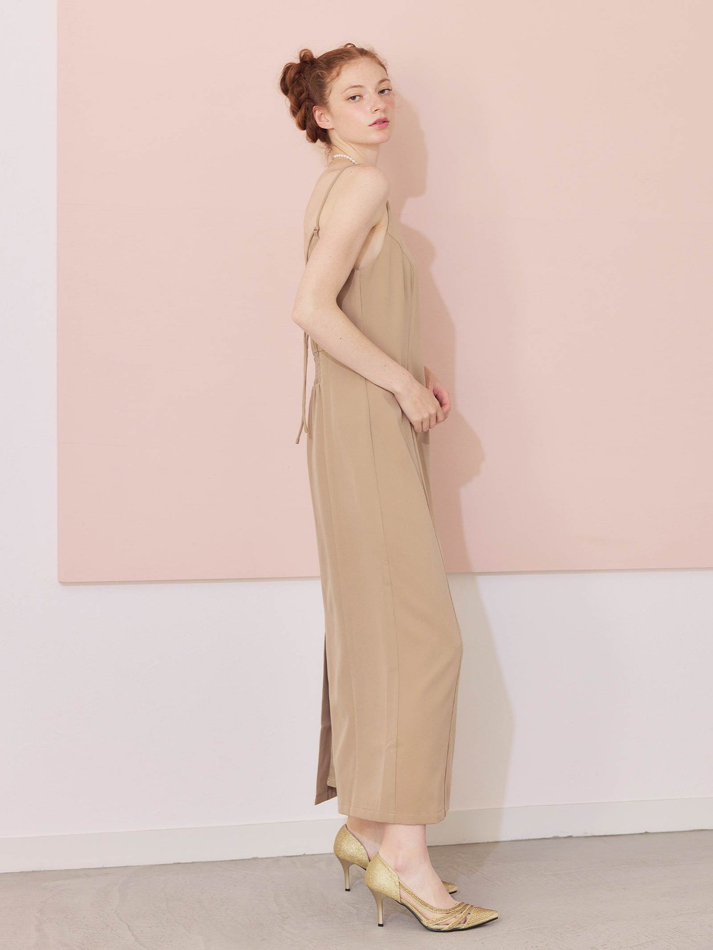 asymmetry cami onepiece / アシンメトリーキャミワンピース