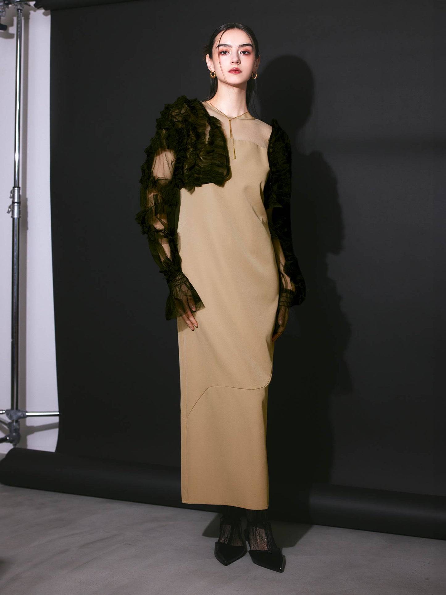 2way tule bolelo dress / 2wayチュールボレロドレス