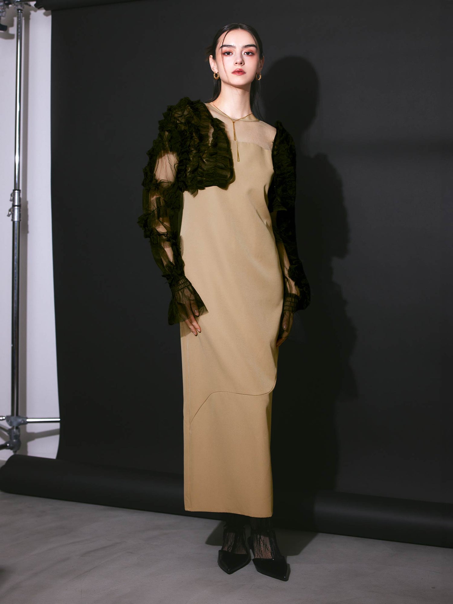 2way tule bolelo dress / 2wayチュールボレロドレス