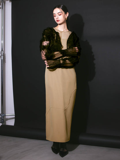 2way tule bolelo dress / 2wayチュールボレロドレス