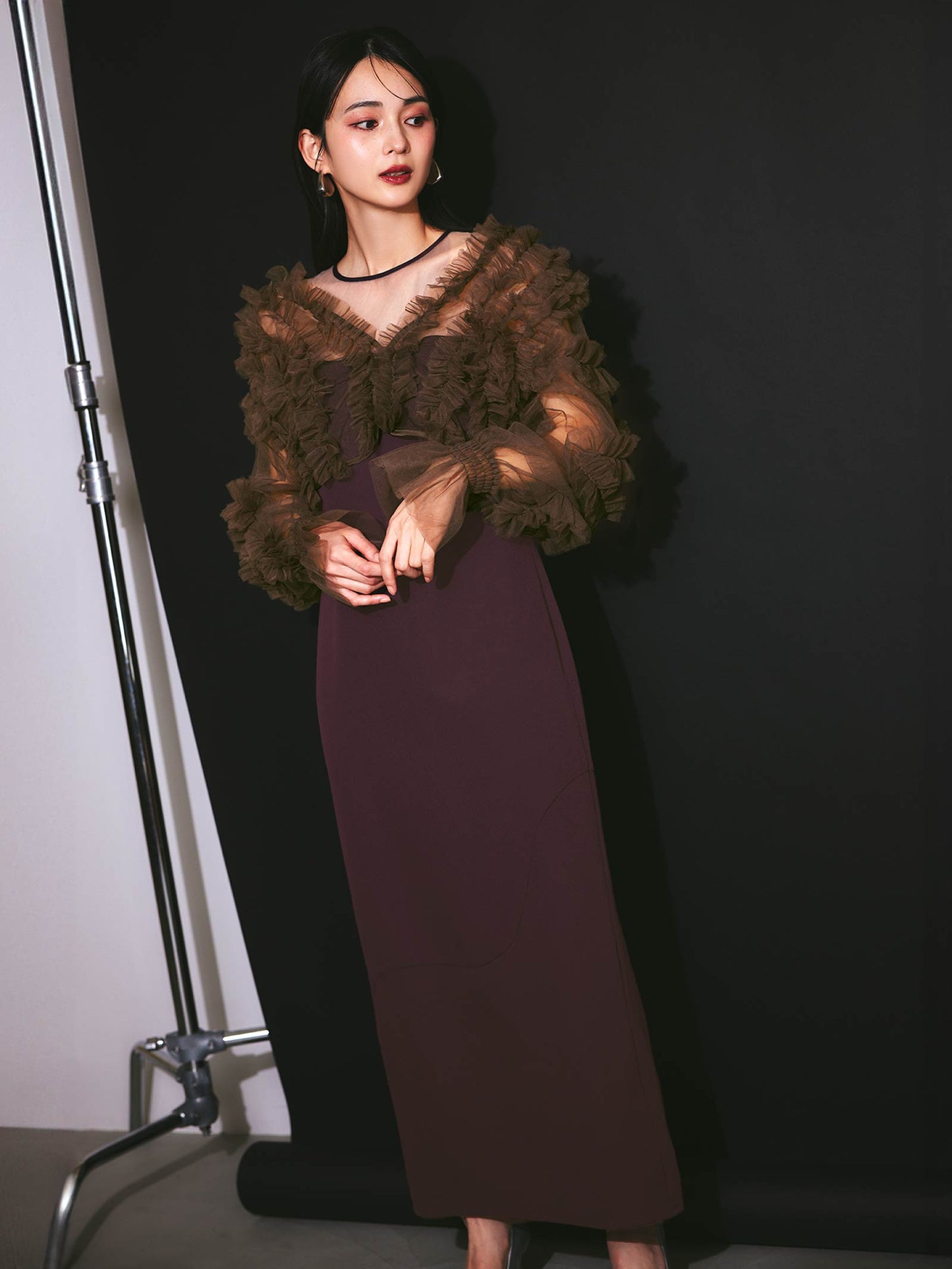 2way tule bolelo dress / 2wayチュールボレロドレス