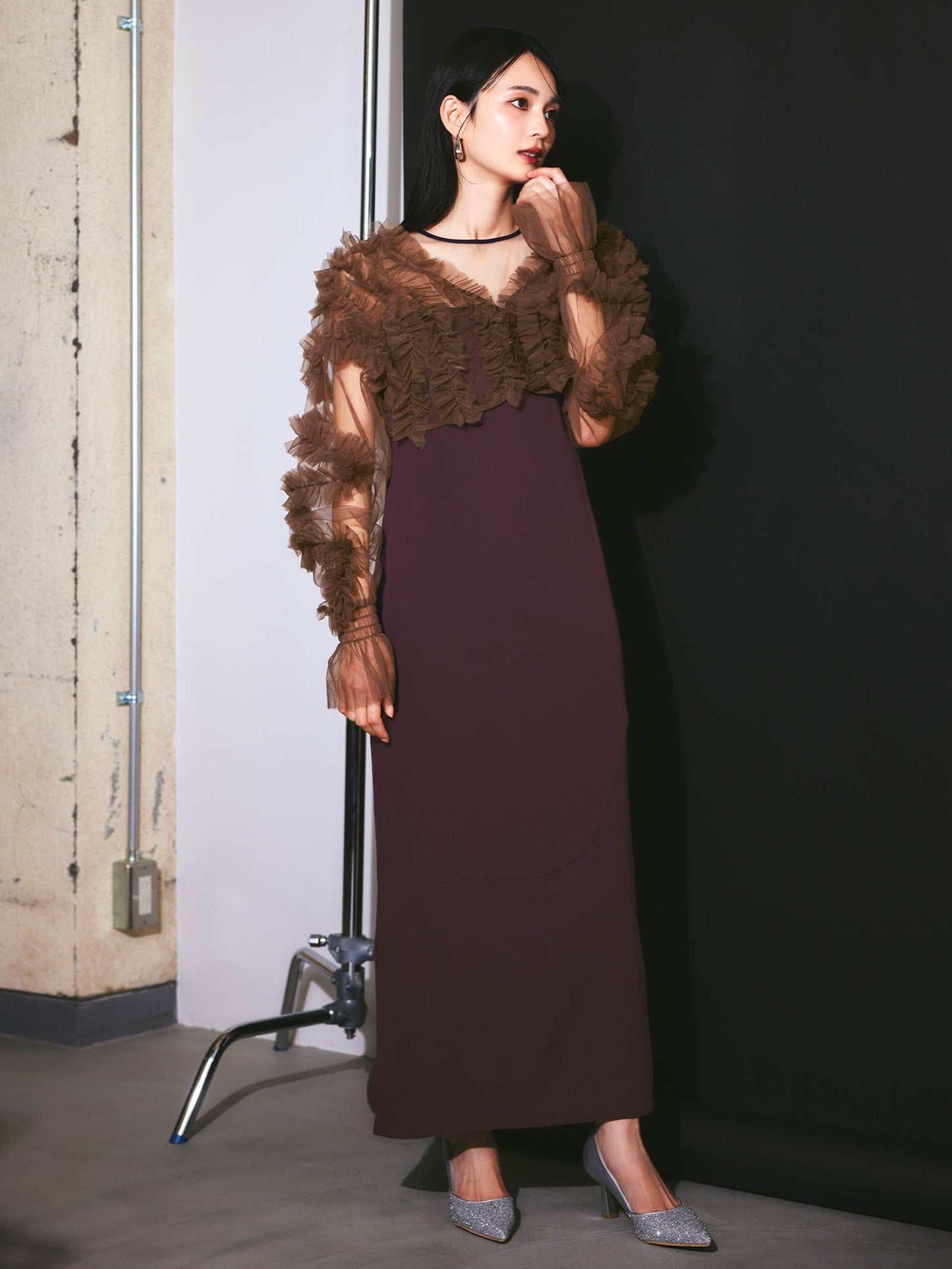 2way tule bolelo dress / 2wayチュールボレロドレス