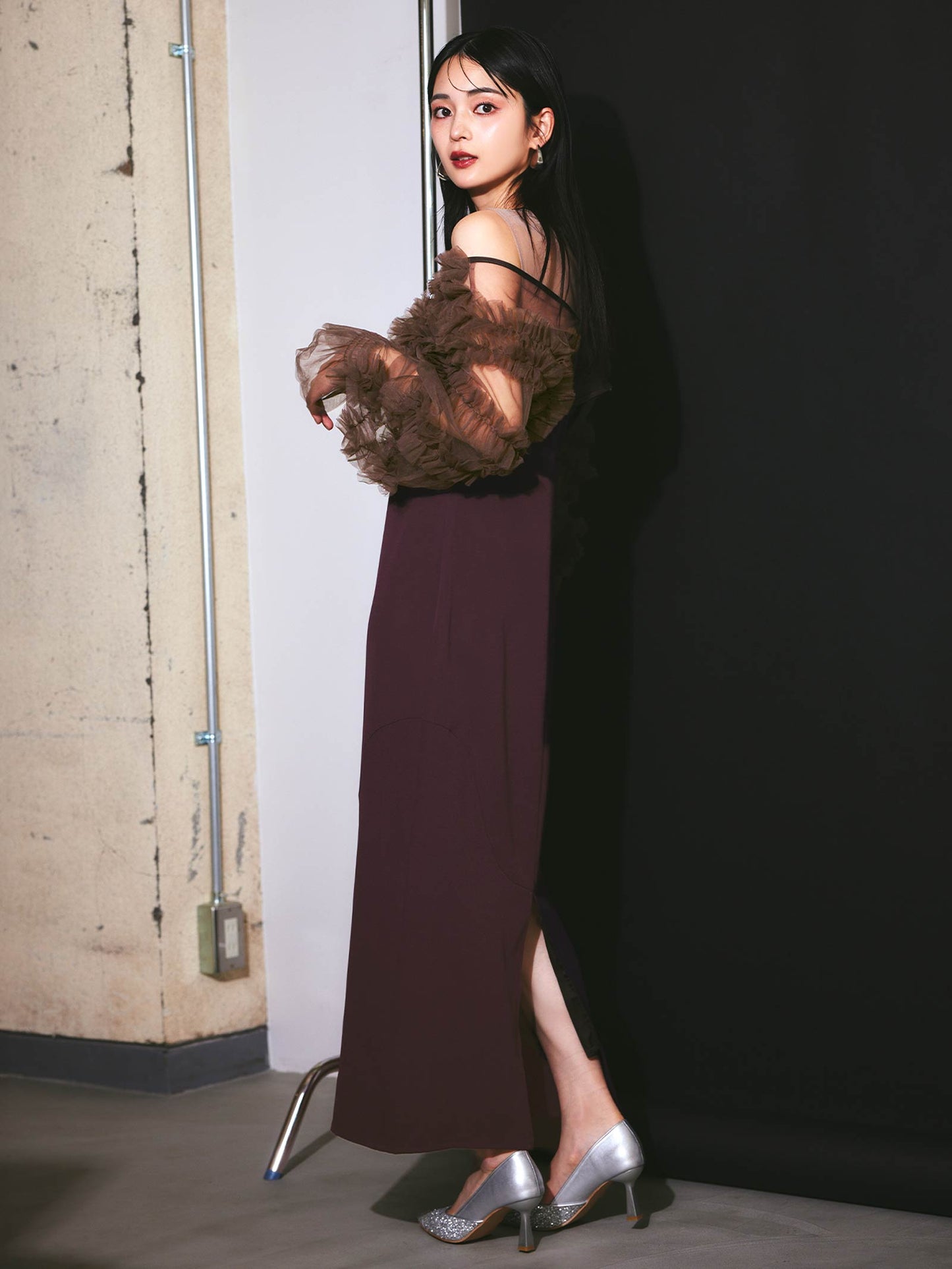 2way tule bolelo dress / 2wayチュールボレロドレス