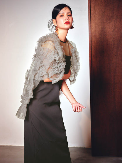 2way tule bolelo dress / 2wayチュールボレロドレス