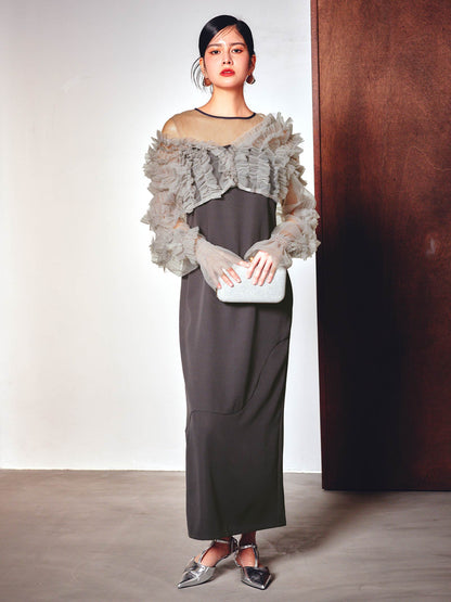 2way tule bolelo dress / 2wayチュールボレロドレス