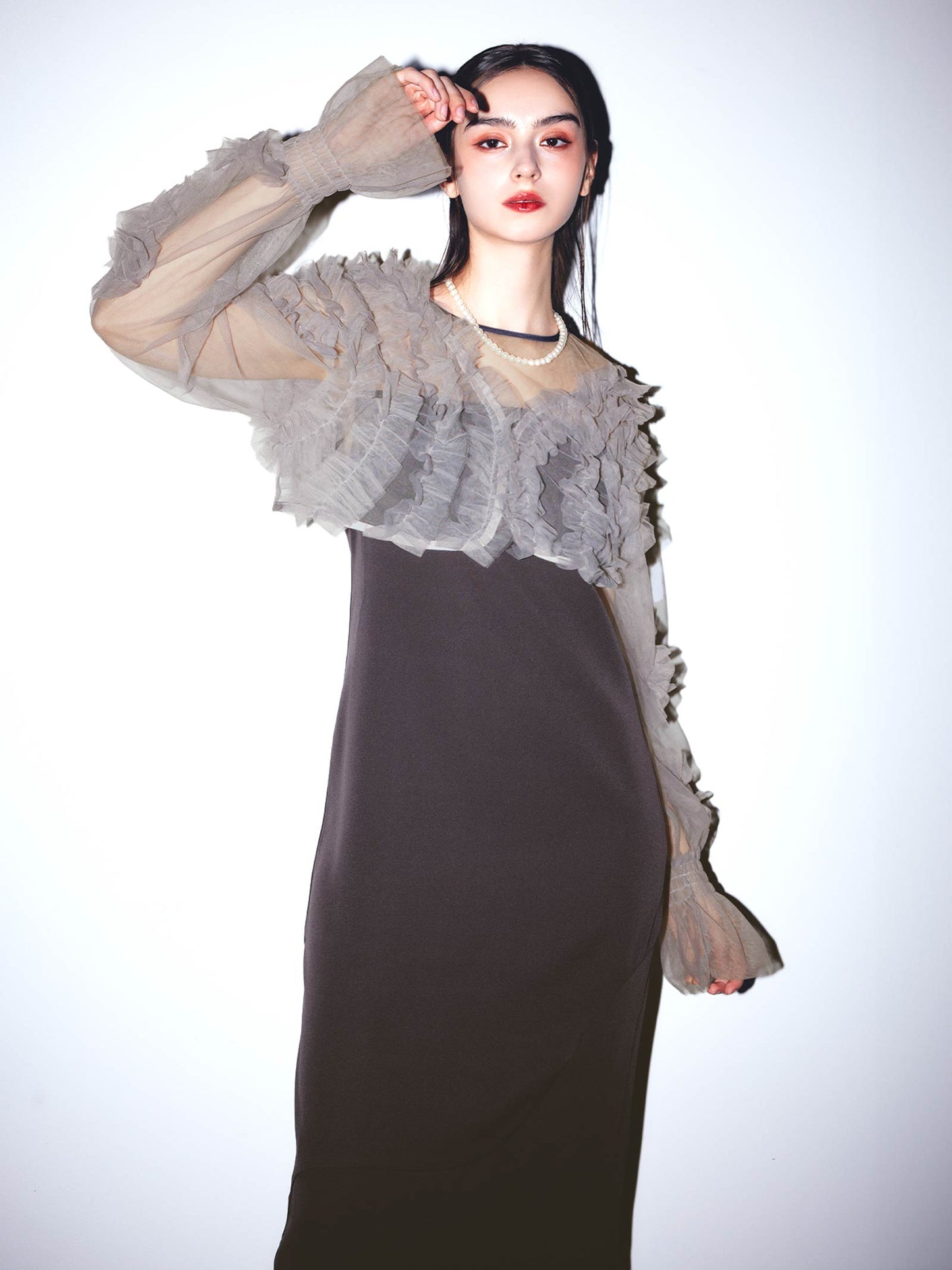 2way tule bolelo dress / 2wayチュールボレロドレス