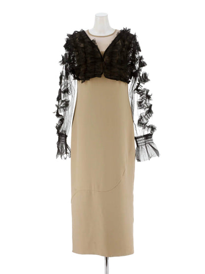 2way tule bolelo dress / 2wayチュールボレロドレス