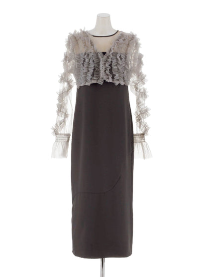 2way tule bolelo dress / 2wayチュールボレロドレス