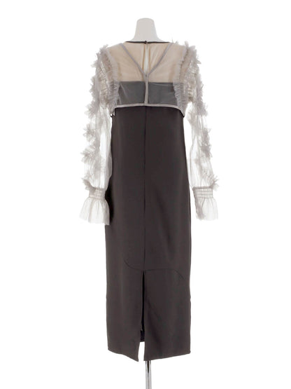 2way tule bolelo dress / 2wayチュールボレロドレス