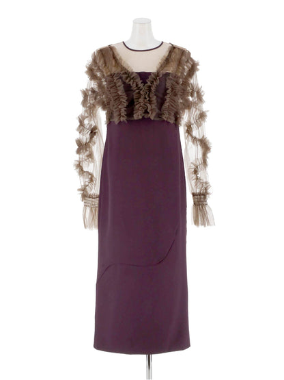 2way tule bolelo dress / 2wayチュールボレロドレス