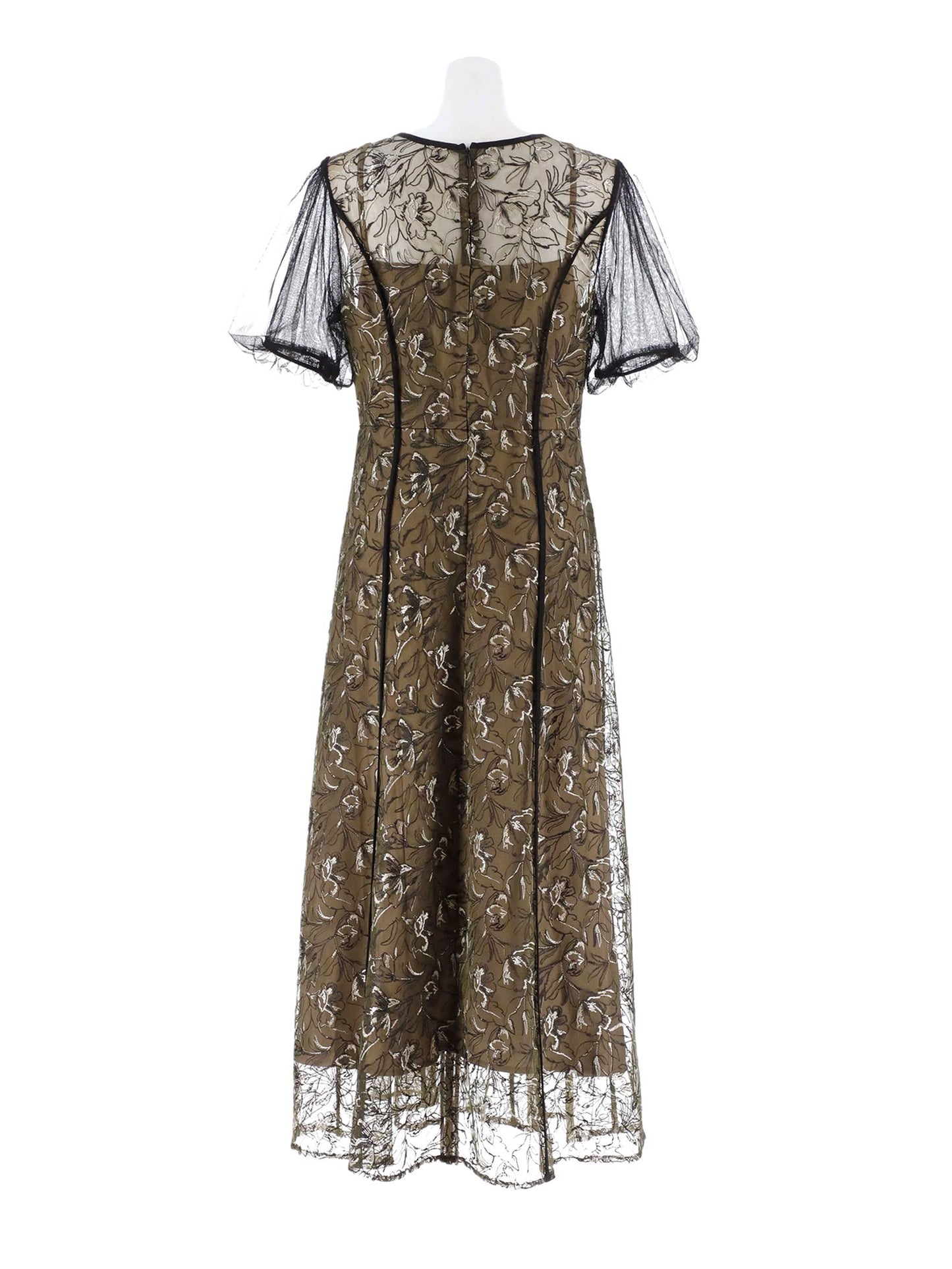 puff sleeve lace dress / パフスリーブレースドレス