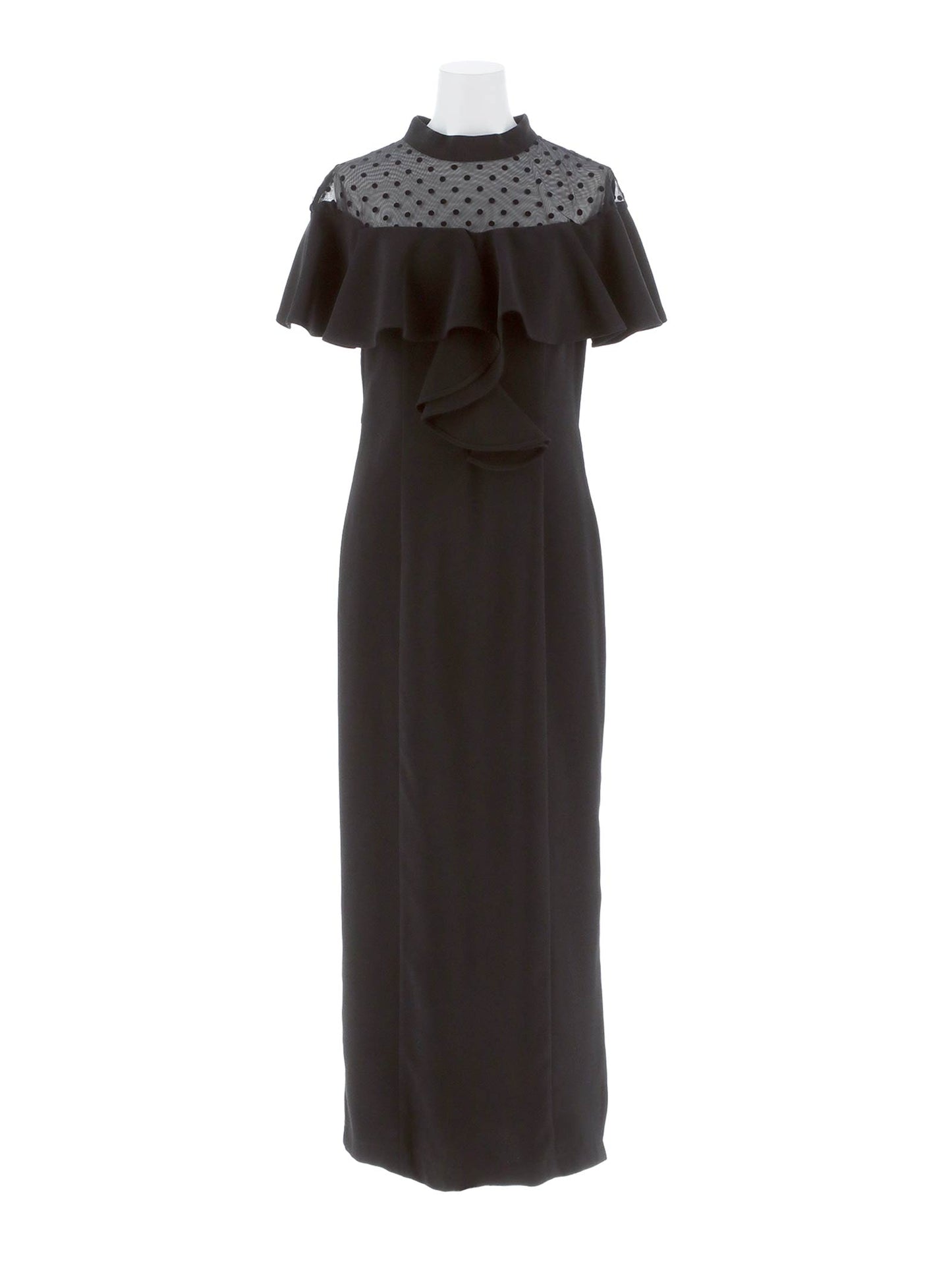 dot flare high neck dress / ドットフレアハイネックドレス
