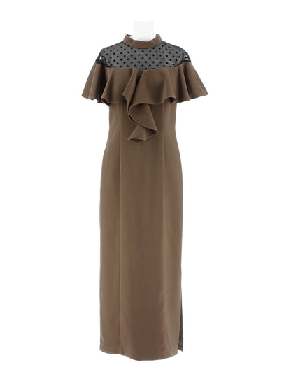 dot flare high neck dress / ドットフレアハイネックドレス