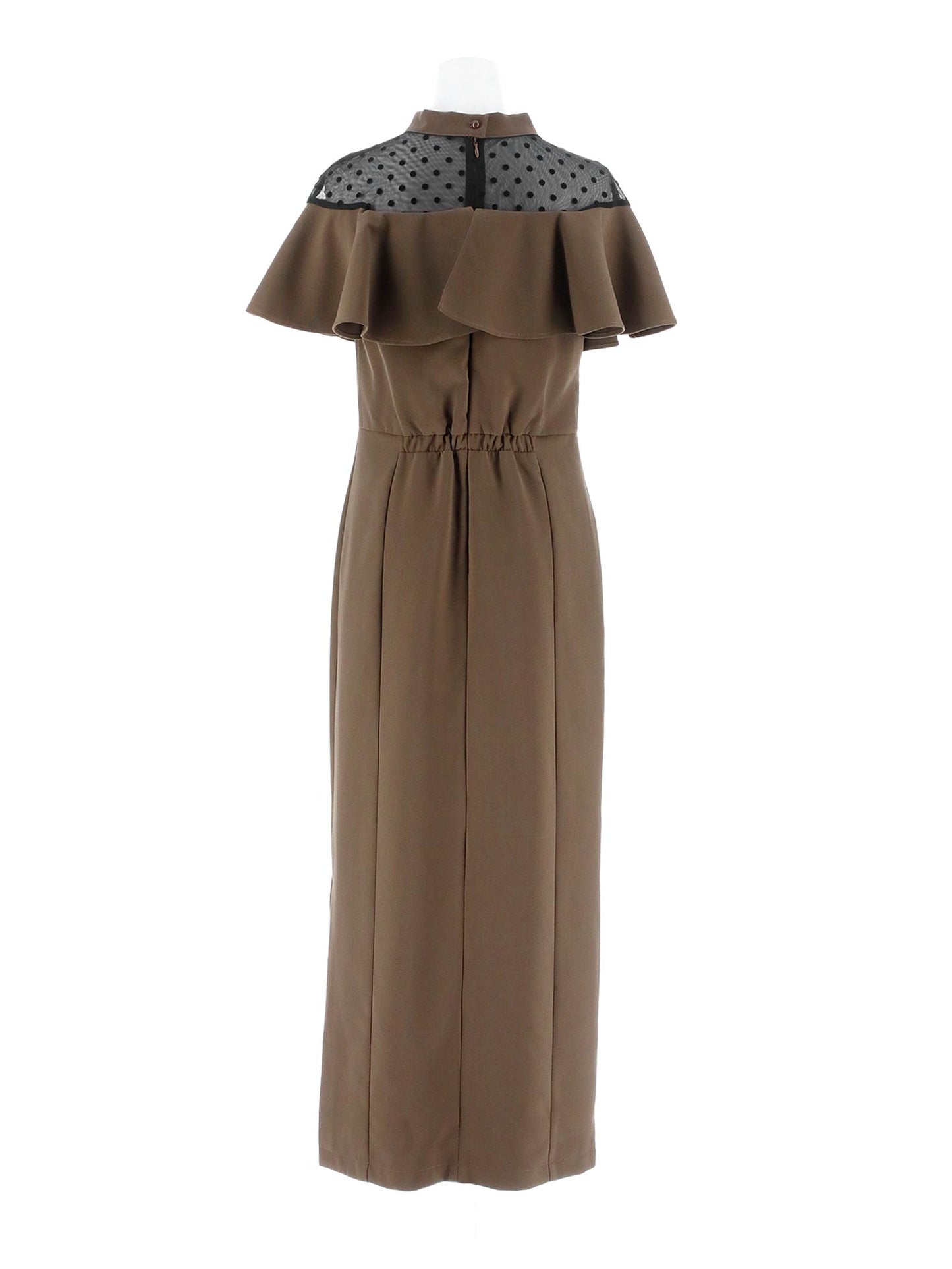 dot flare high neck dress / ドットフレアハイネックドレス