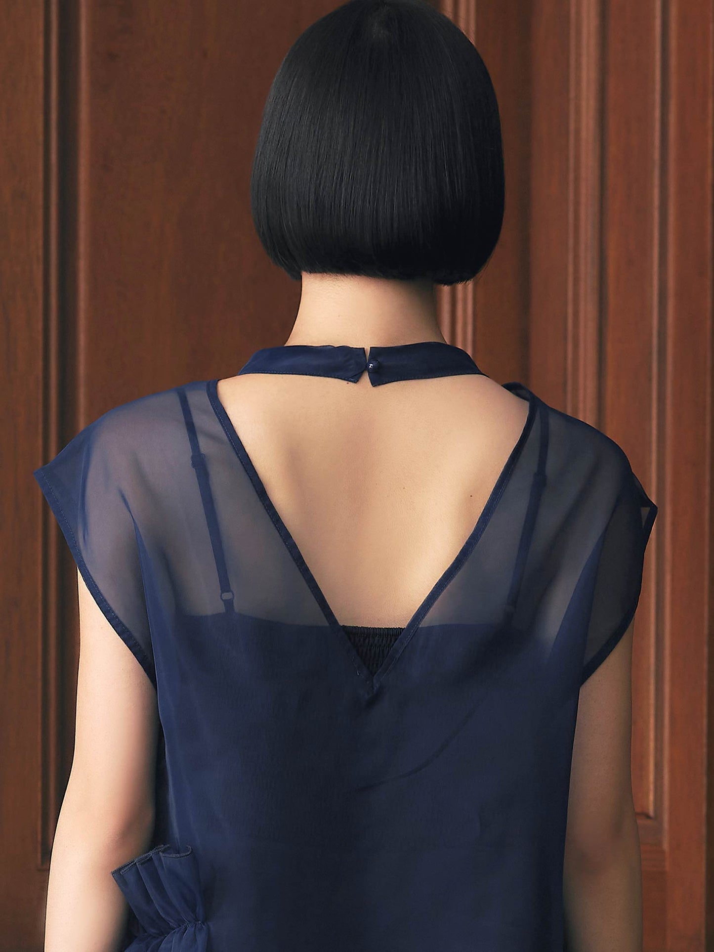 organdy volume skirt dress / オーガンジーボリュームスカートドレス