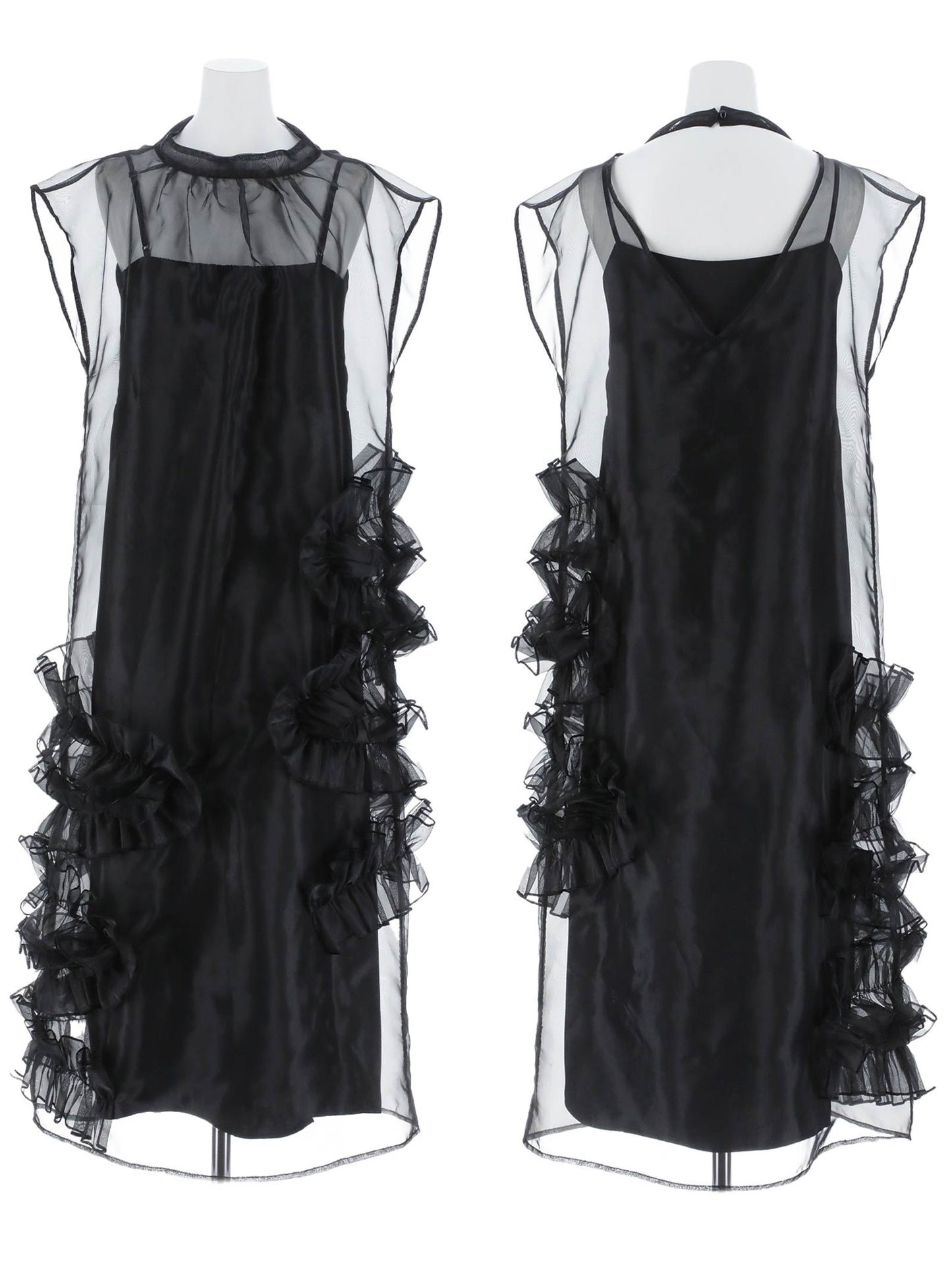 organdy volume skirt dress / オーガンジーボリュームスカートドレス