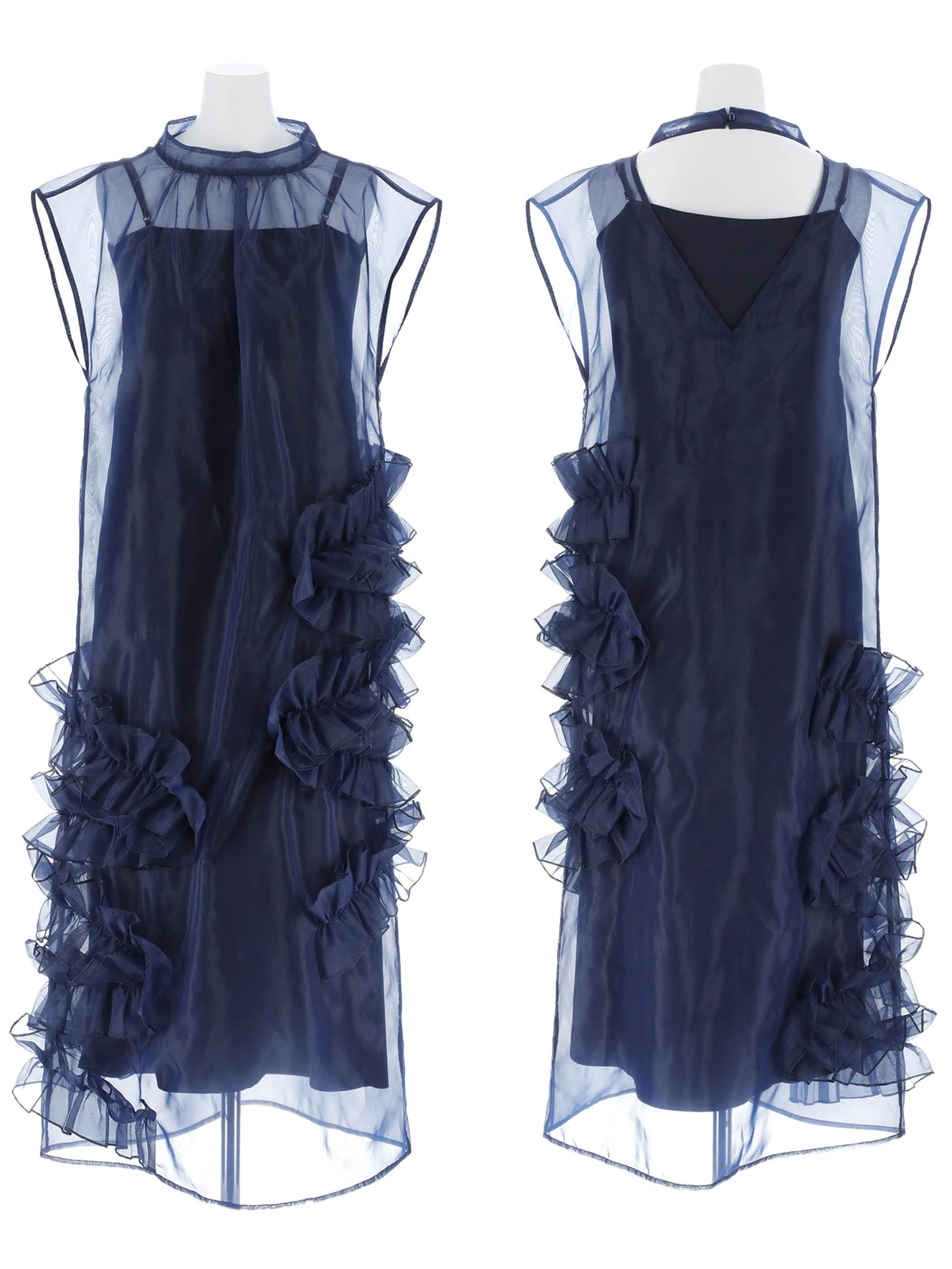 organdy volume skirt dress / オーガンジーボリュームスカートドレス