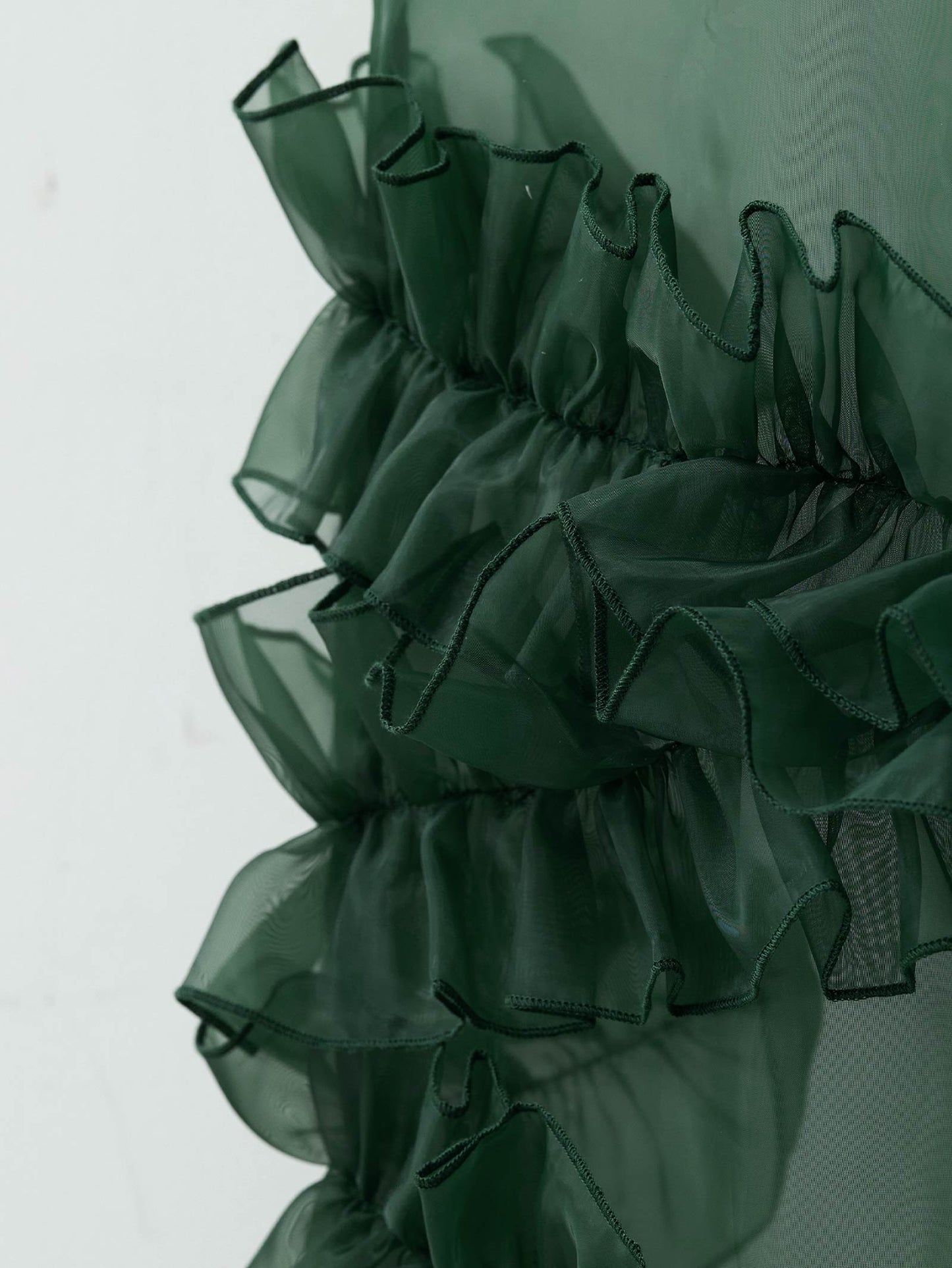 organdy volume skirt dress / オーガンジーボリュームスカートドレス