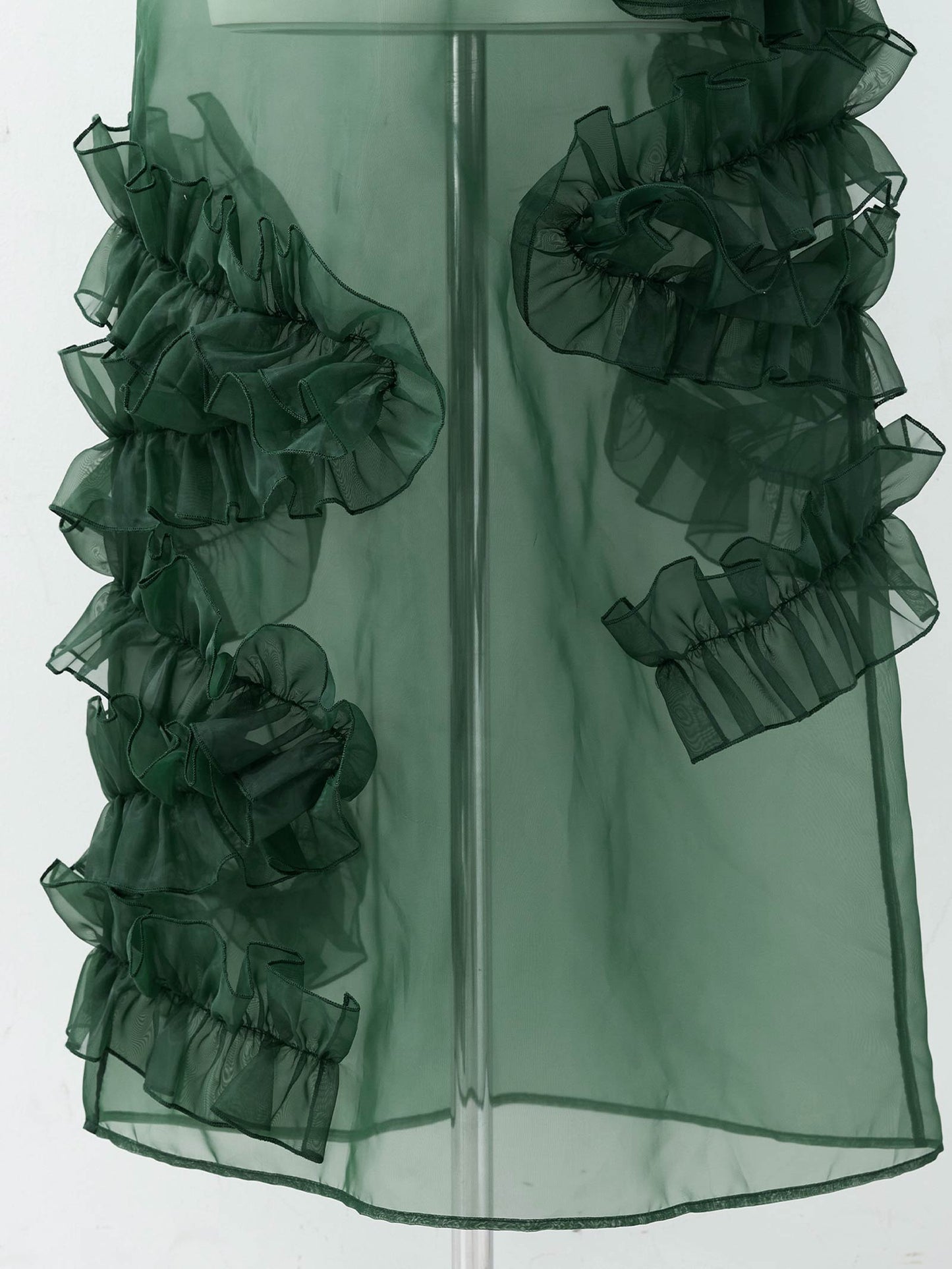 organdy volume skirt dress / オーガンジーボリュームスカートドレス