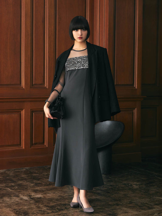 sequins bustier dress / スパンコールビスチェドレス