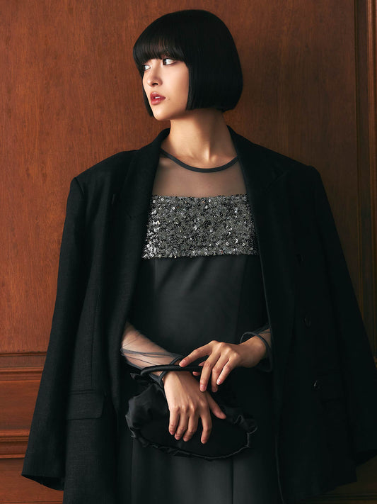 sequins bustier dress / スパンコールビスチェドレス