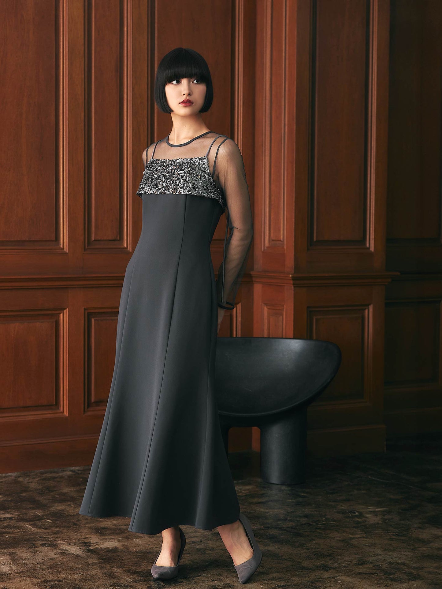 sequins bustier dress / スパンコールビスチェドレス