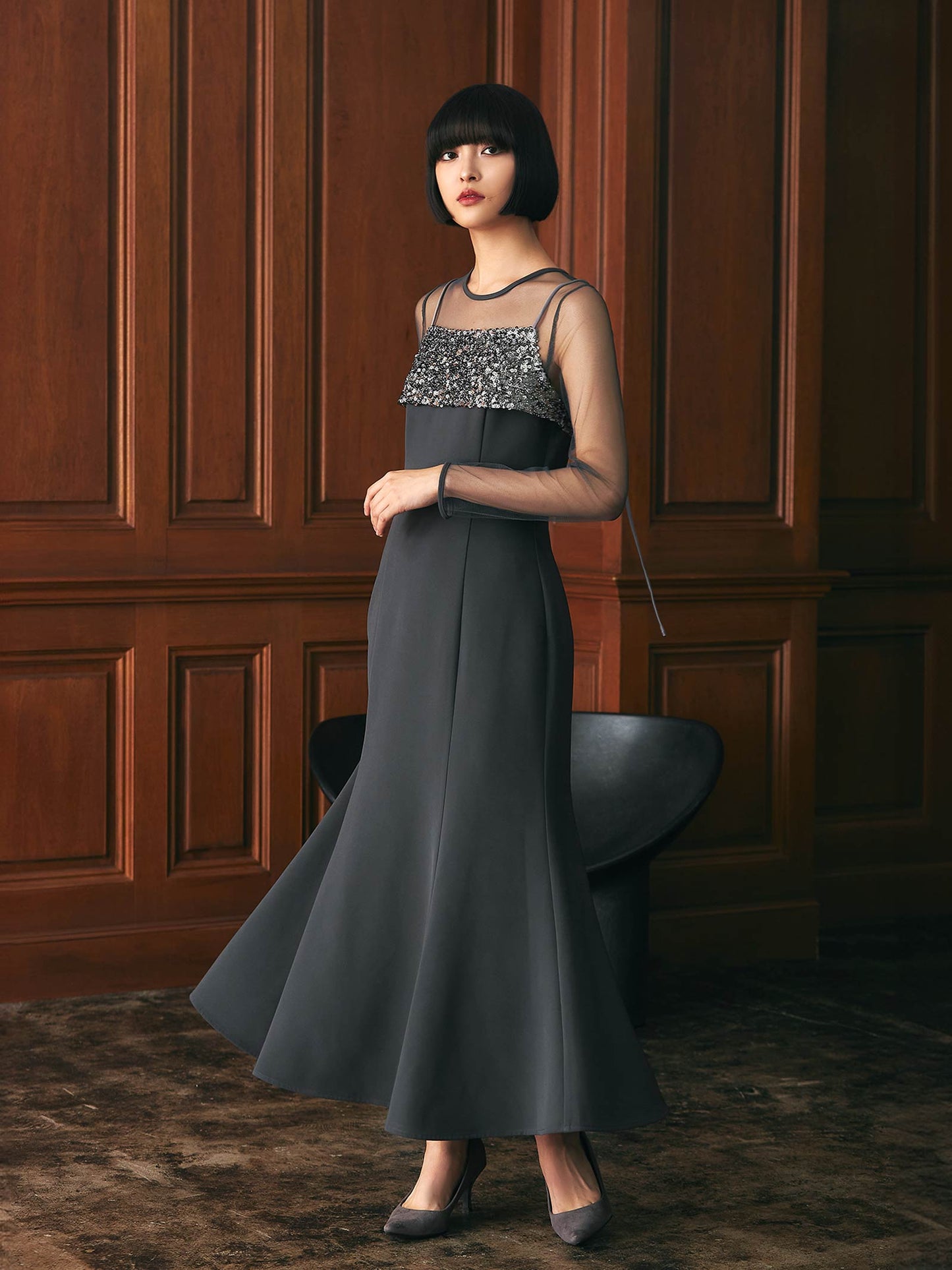 sequins bustier dress / スパンコールビスチェドレス