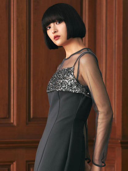 sequins bustier dress / スパンコールビスチェドレス