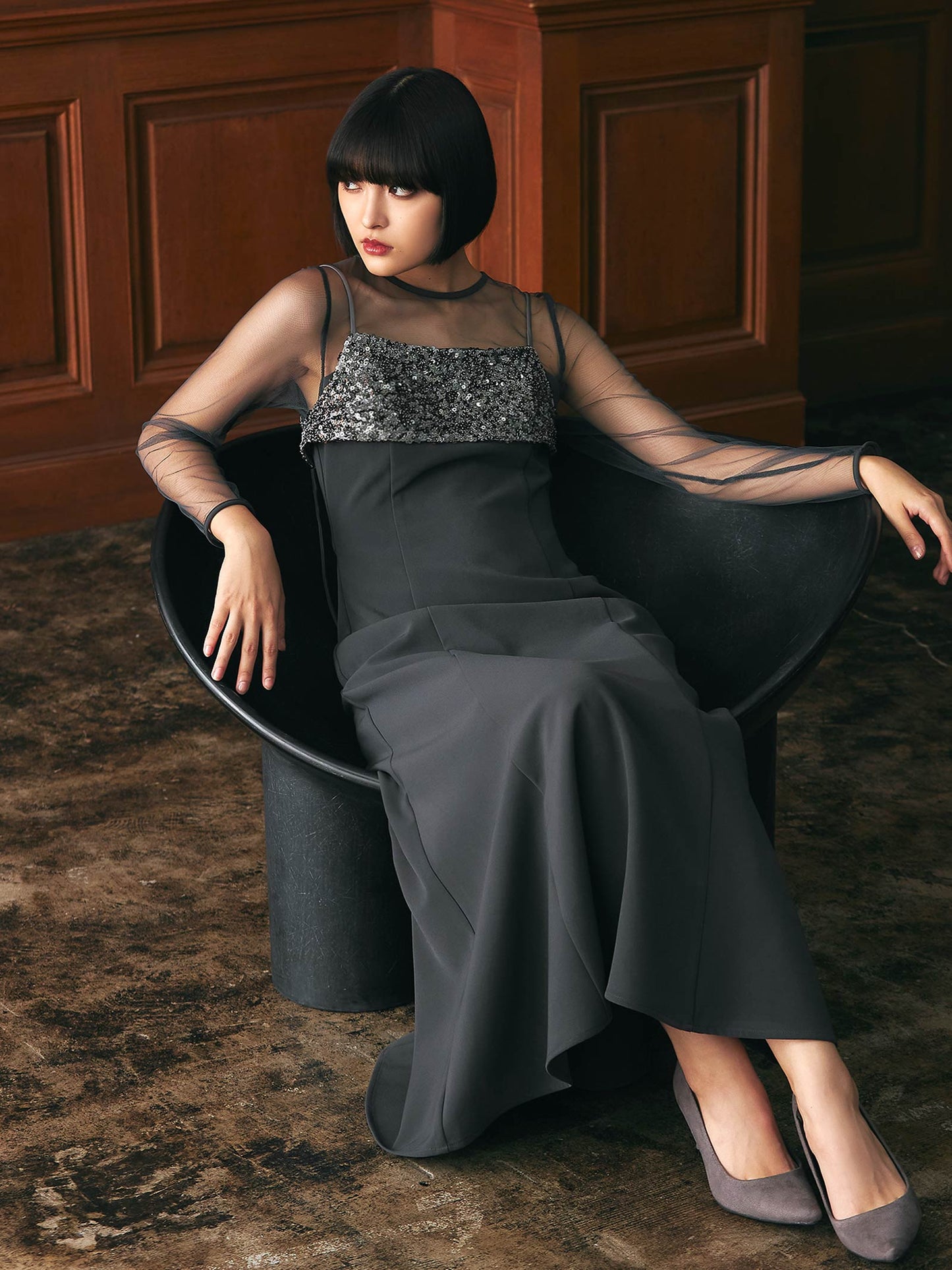 sequins bustier dress / スパンコールビスチェドレス