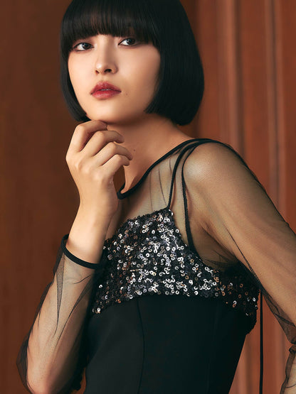 sequins bustier dress / スパンコールビスチェドレス