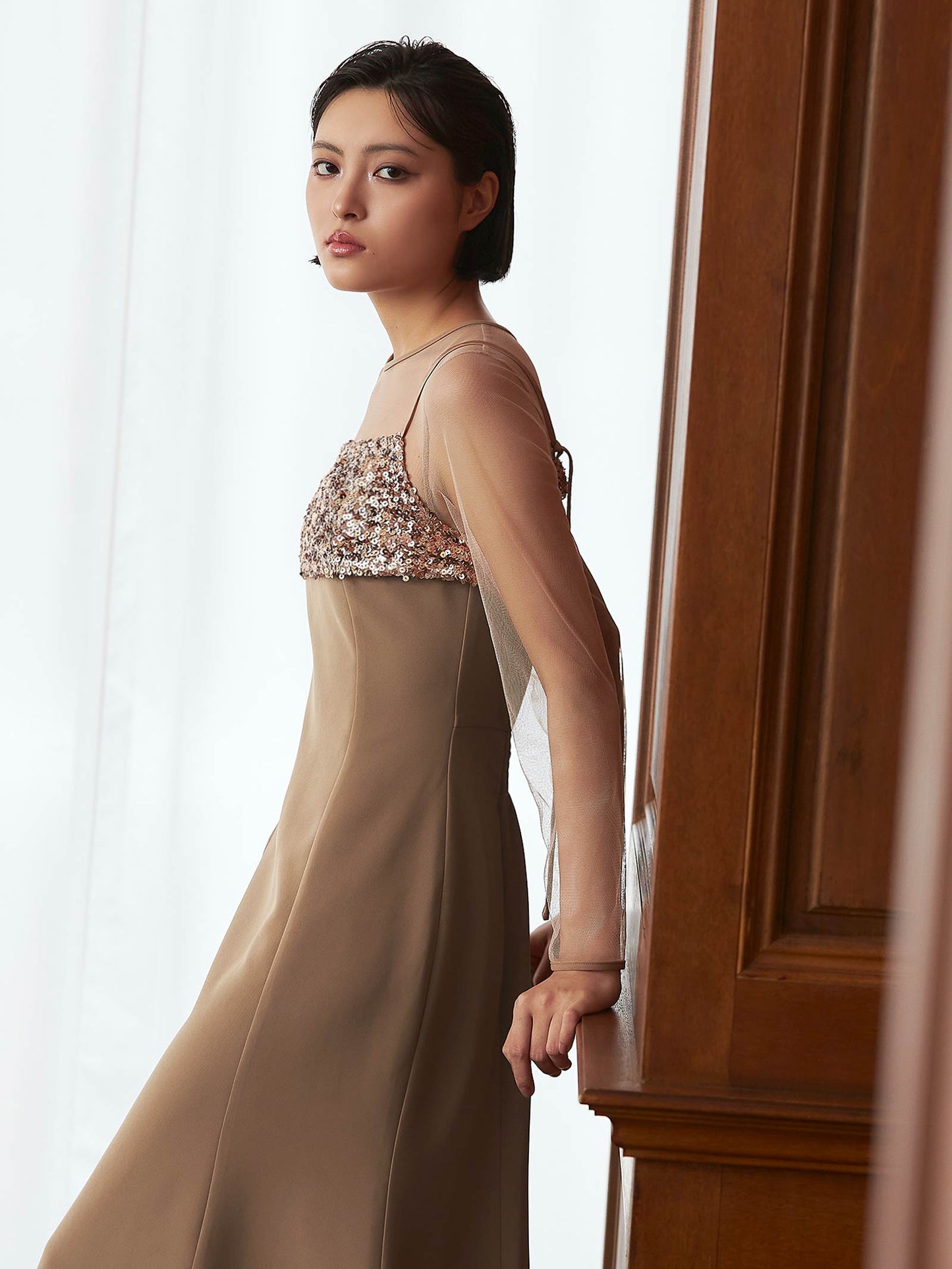 sequins bustier dress / スパンコールビスチェドレス