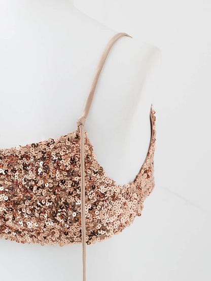 sequins bustier dress / スパンコールビスチェドレス