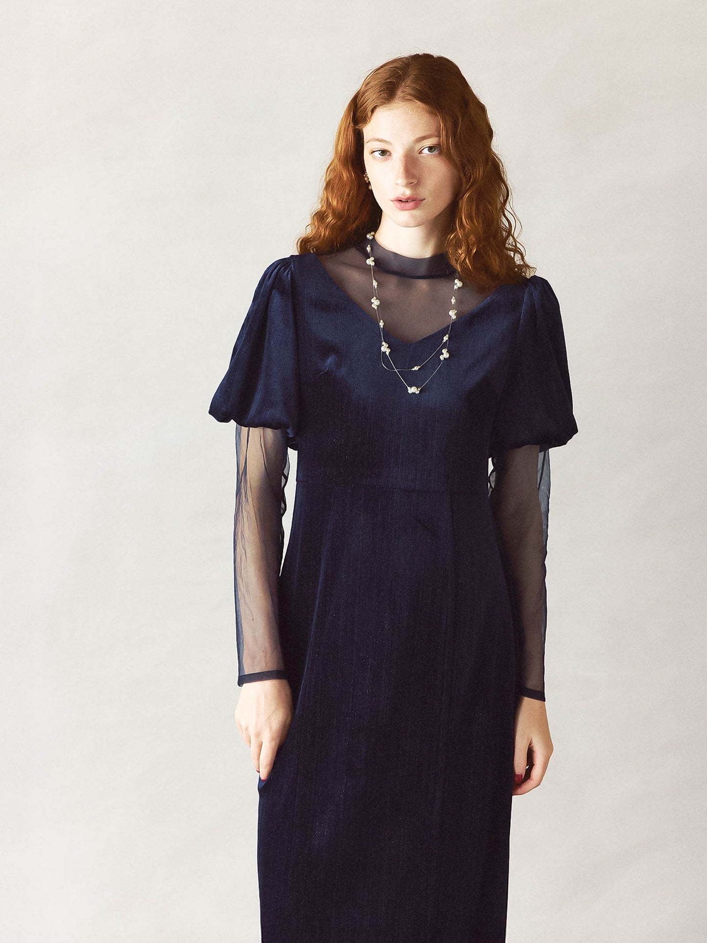 lame velvet dress / ラメベロアドレス