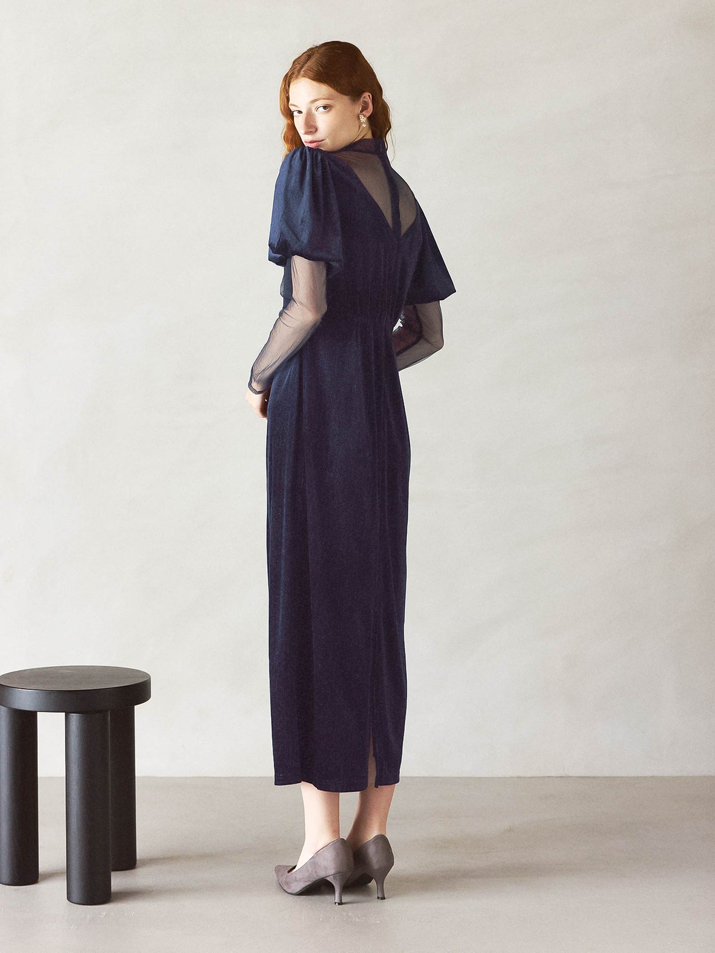 lame velvet dress / ラメベロアドレス