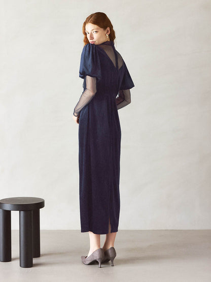 lame velvet dress / ラメベロアドレス