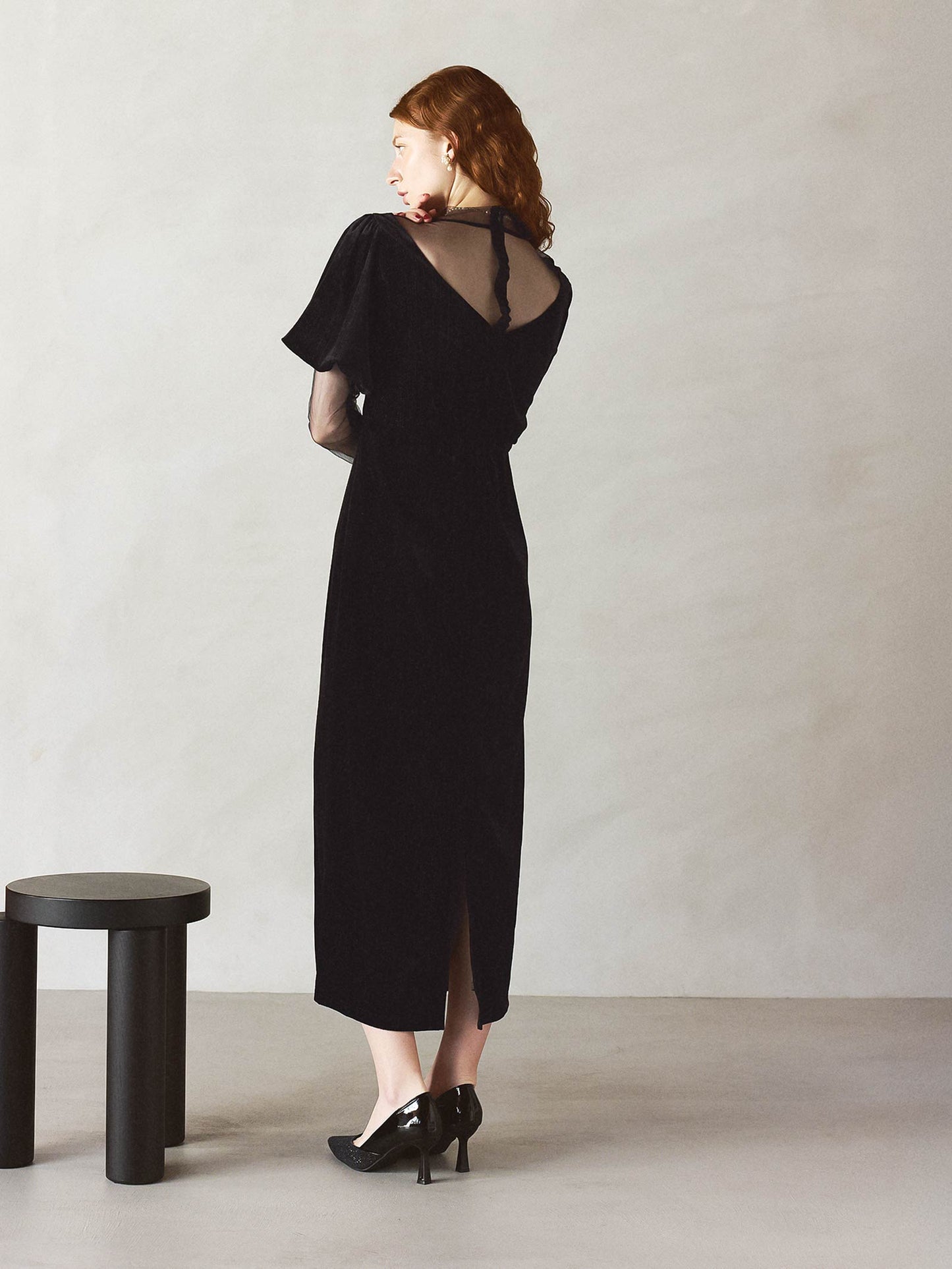 lame velvet dress / ラメベロアドレス