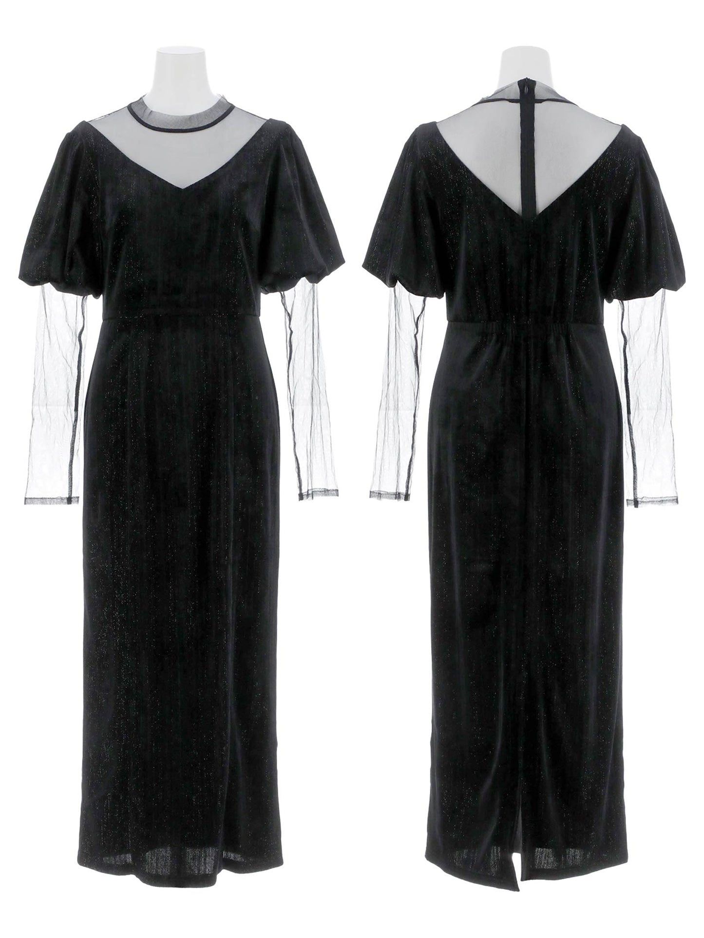 lame velvet dress / ラメベロアドレス