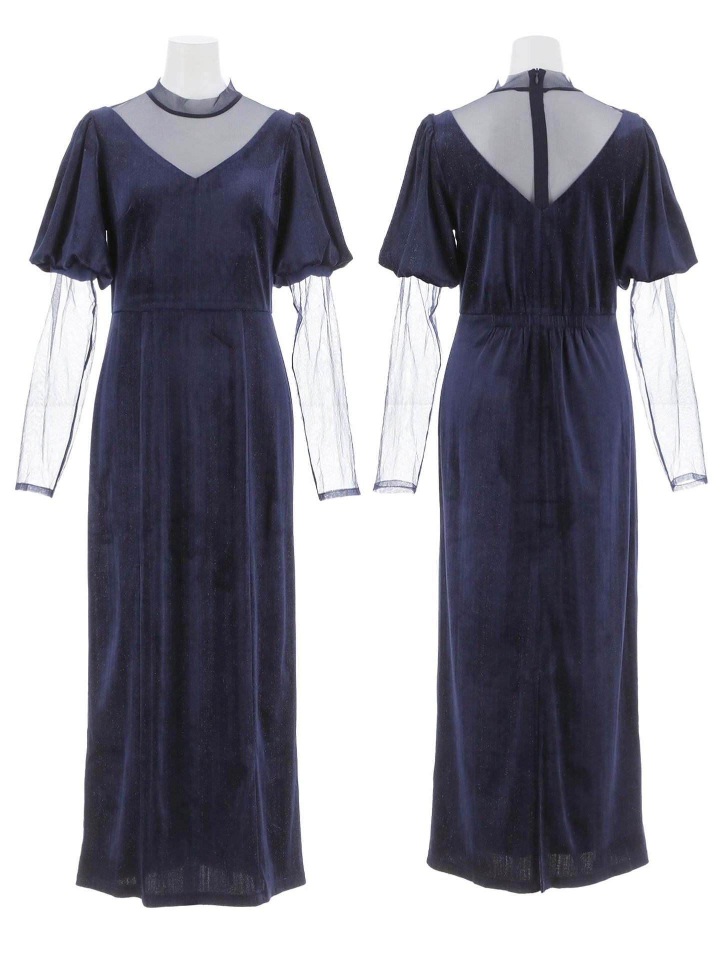 lame velvet dress / ラメベロアドレス